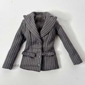 Integrity Toys Pinstripe Jacket Blazer Fashion Royalty Gray Stripes VIP Section
